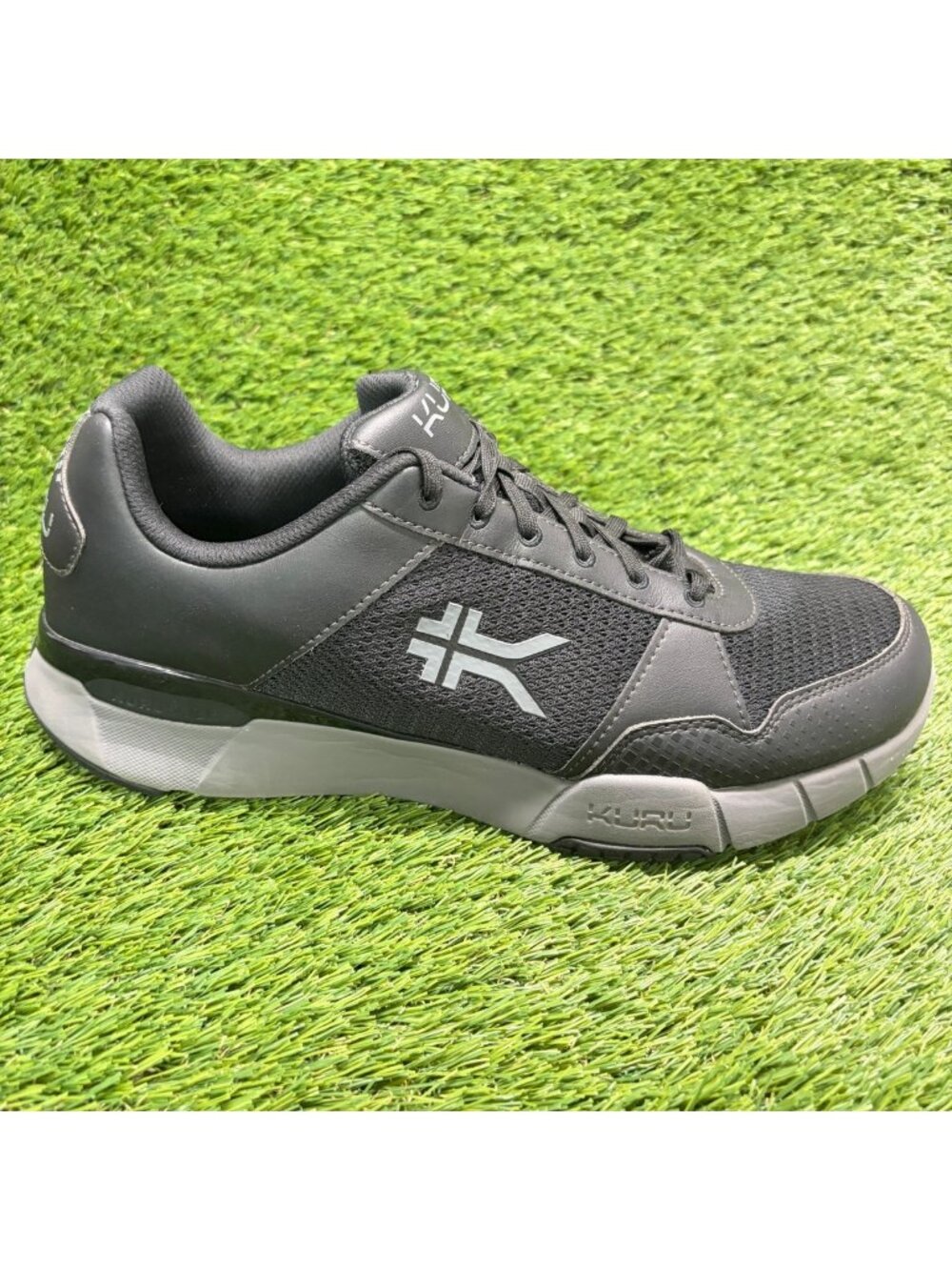 Kuru Quantum 2.0 Mens Size 13.5 Jet Black Gray Athletic Running Shoes Sneakers